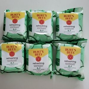 Burt's Bees Cucumber & Mint Towelettes - Green and White